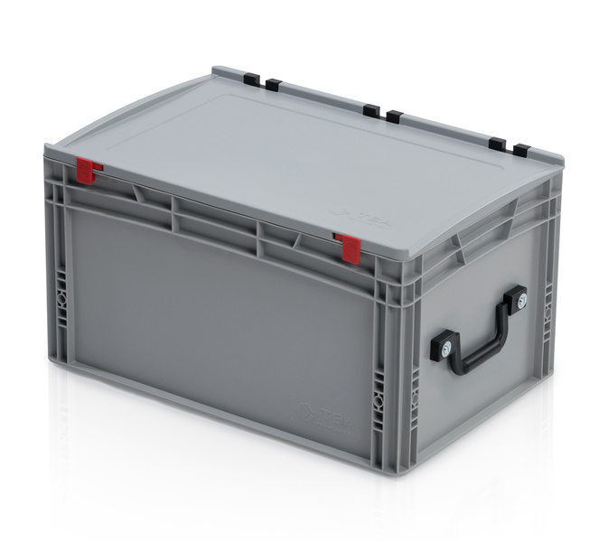 Skrzynka EURO z pokrywą 60 x 40 x 33,5 - 2 uchwyty na krótszym boku