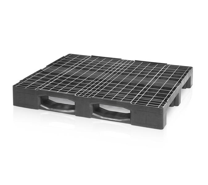 Perforowana paleta plastikowa obciążeniowa 120 x 100 - 3 płozy