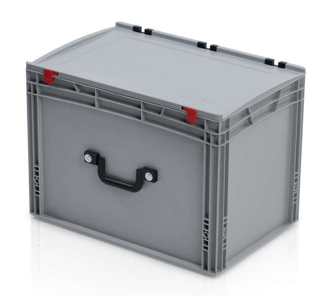 Skrzynka EURO z pokrywą 60 x 40 x 42 - 2 uchwyty na dłuższym boku