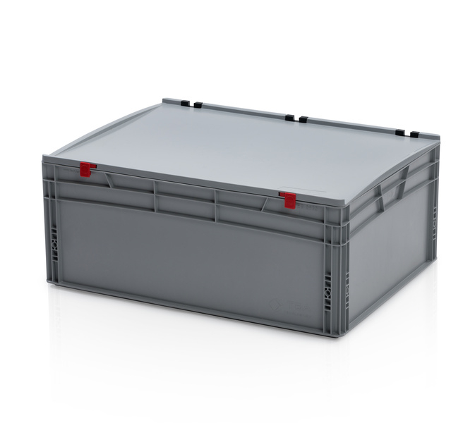 Skrzynka EURO z pokrywą 80 x 60 x 32, uchwyt zamknięty