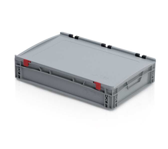 Skrzynka EURO z pokrywą 60 x 40 x 12, uchwyt zamknięty