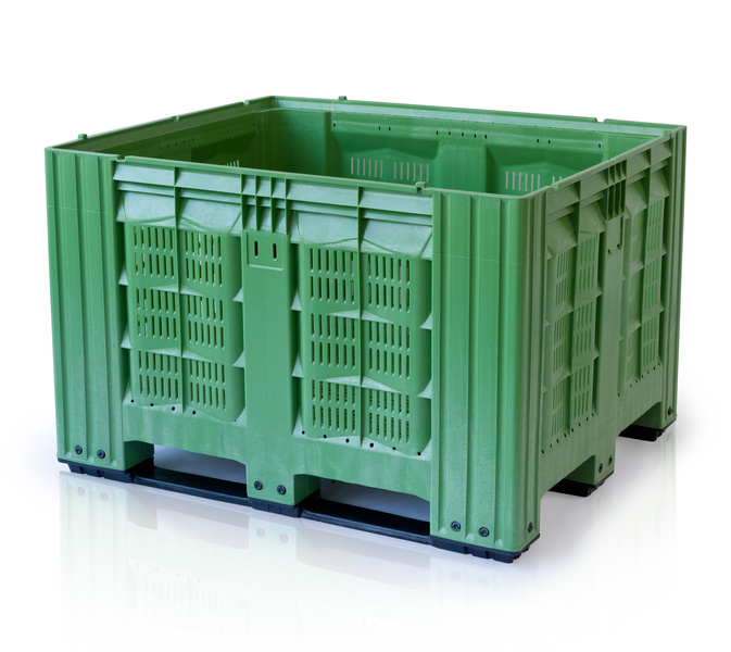 Big box 120 x 100 x 78 perforowany z 3 płozami