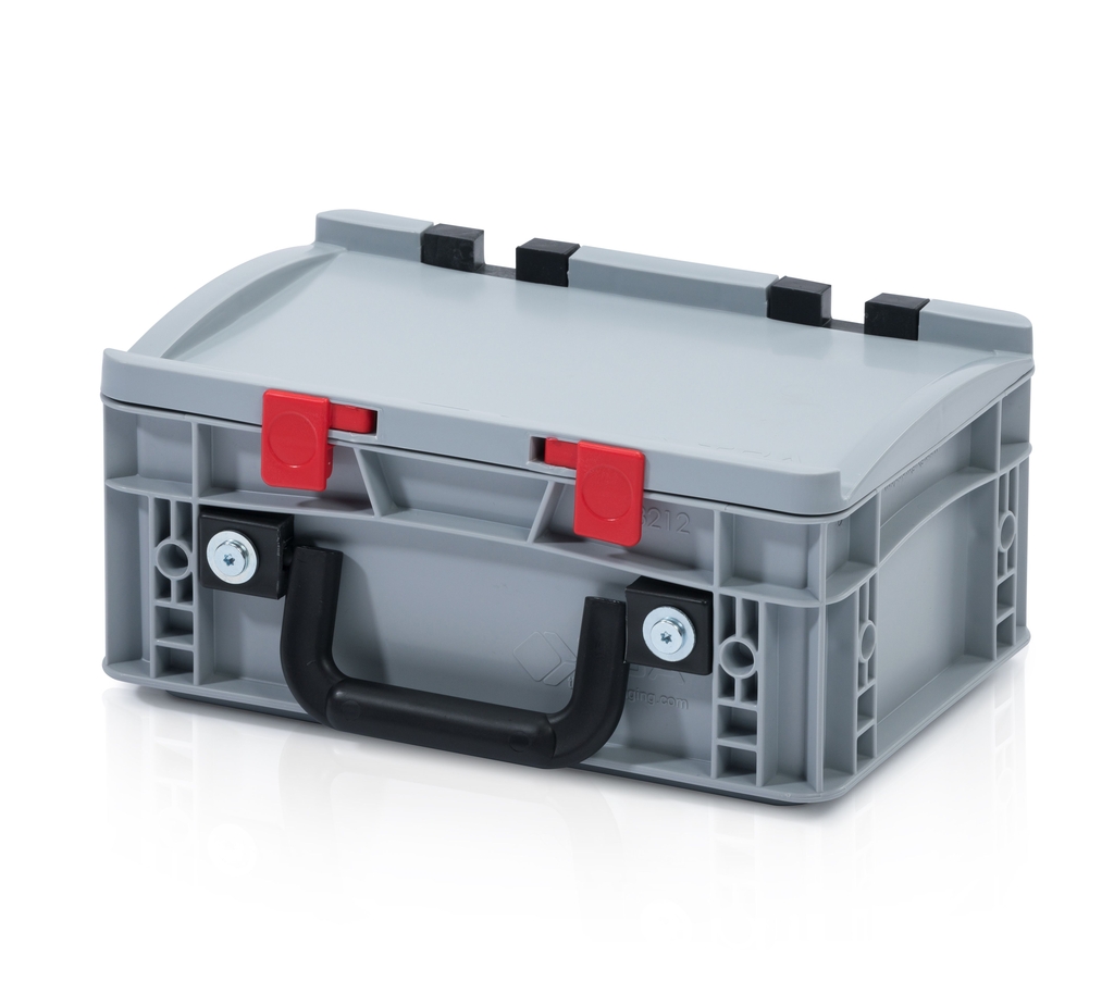 Skrzynka EURO z pokrywą 30 x 20 x 12 - 1 uchwyt na dłuższym boku