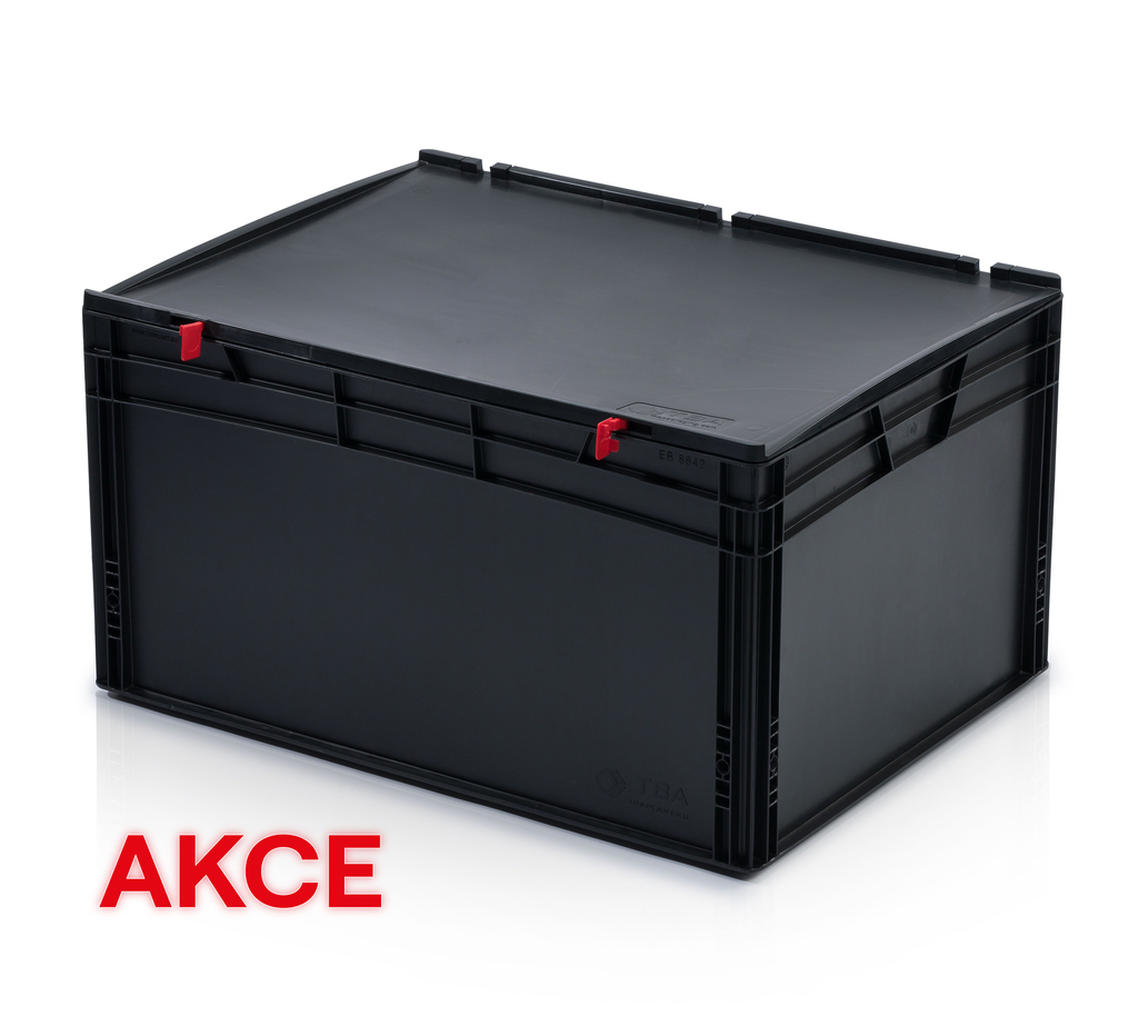 Skrzynka ESD EURO z pokrywą 80x60x43,5