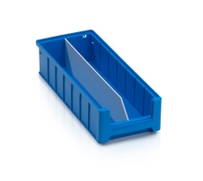 Podłużna przegroda do regałowego pojemnika magazynowego - 40x9 cm