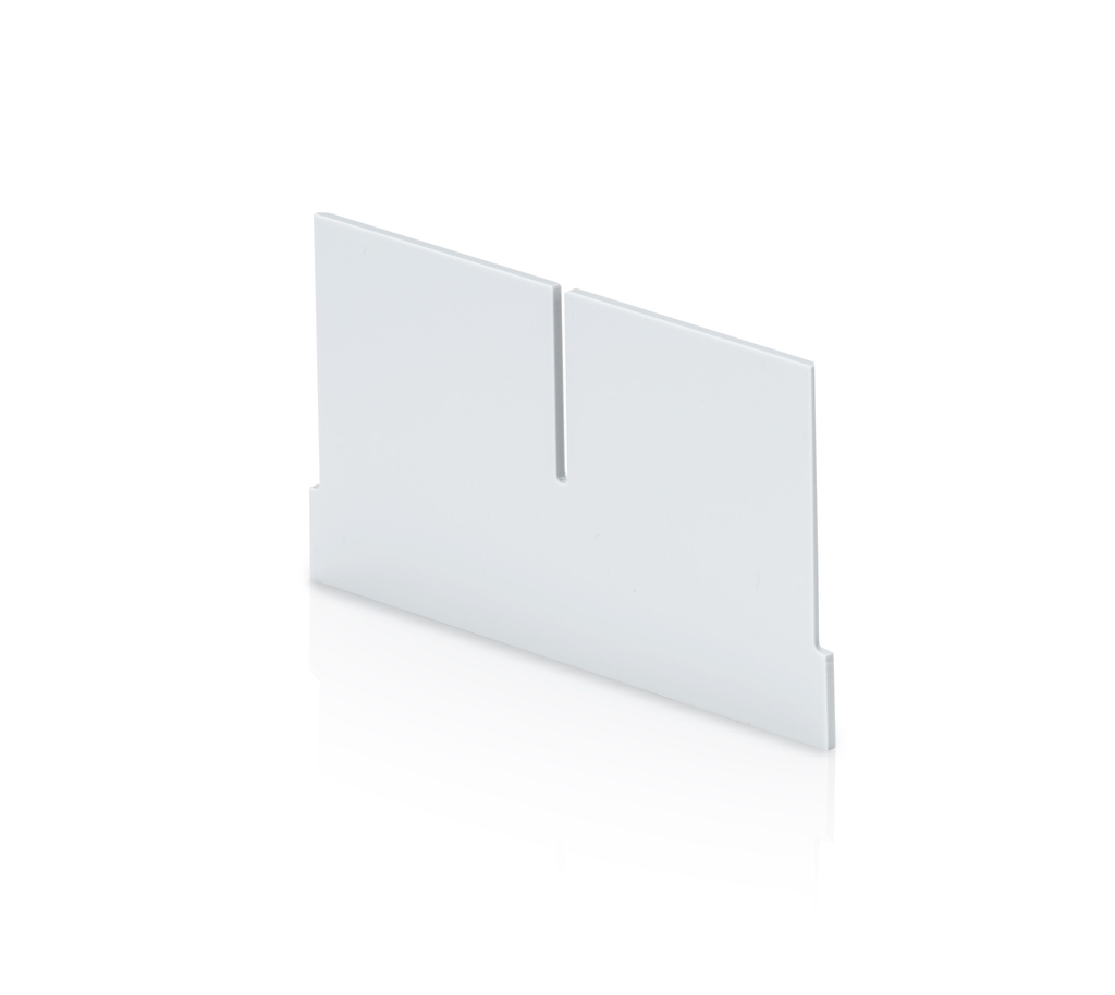 Przegroda poprzeczna z wycięciem do regałowego pojemnika magazynowego- 15,6x9 cm